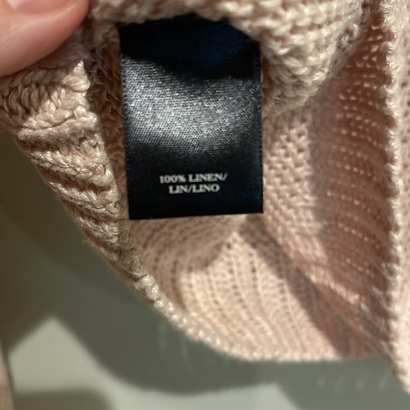 Ann Taylor Crew Neck Sweater Linen s M - Picture 3 of 4